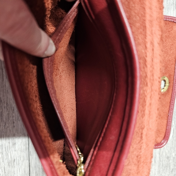 Coach EUC Bags Vintage Legacy Companion Flap 9715 Red Crossbody Bag A Gem - Picture 11 of 12